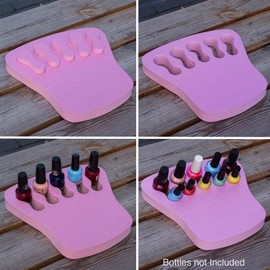 ButterFox - Soporte organizador para esmalte de uñas, estación de trabajo para manicura y reposo de manos, color rosa rubor