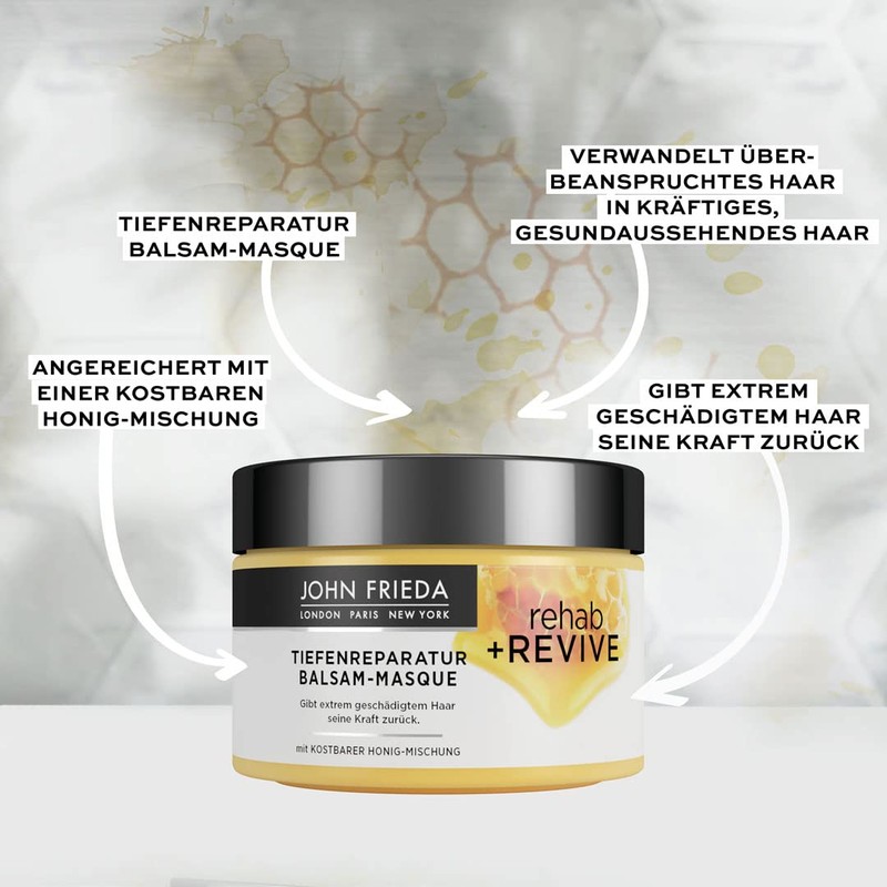 John Frieda Rehab + Revive Repair, For Extremely Damaged Hair,