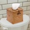 BTSKY Square Seagrass Tissue Box - Decorative Woven Basket Paper