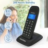 HelloBaby DECT 6.0 Cordless Phone for Home/Office with 2 Handsets,