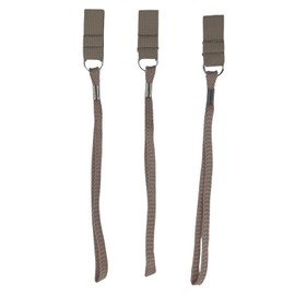 Comfort Axis 3 Pack Elastic Replacement Wrist Wraps for Walking Canes and Crutches, Grey