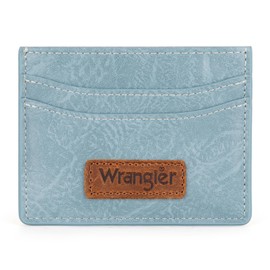 Montana West X Wrangler RFID Card Holder for Women Card ID Cases Small Credit Card Wallet Minimalist Wallets for Women WG200-W054JN