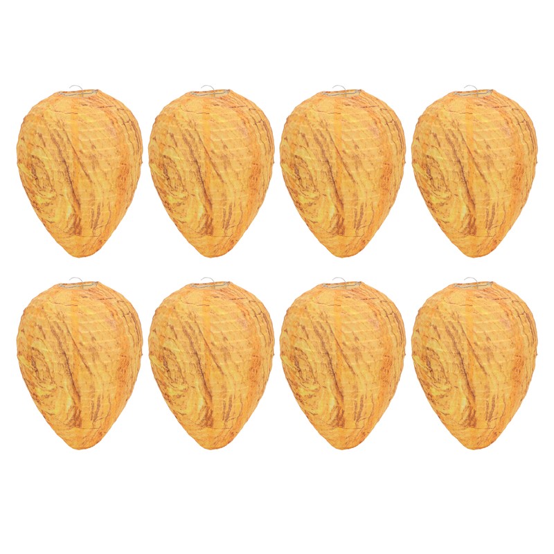 8 Pack Wasp Nest Decoy Effective Deterrence Hanging Fake Wasp
