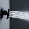 RANDOM Matte Black Shower Body Spray Jets,Brass Square Shower Body