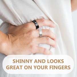 Feraco 2PCS Copper Rings for Women,99.99% Pure Copper Magnetic Therapy Thumb Ring Jewelry with Magnets,B