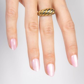 MOYOU LONDON Gel Press On Nails - Elegant Short Oval Shape, Long-lasting & Comfortable Soft Fake Nails with Glue, Reusable Natural Stick On Nails for Women, 32 Pcs in 16 Sizes