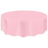 AIBC Just Believe... Round Disposable Plastic Table Covers Party Table