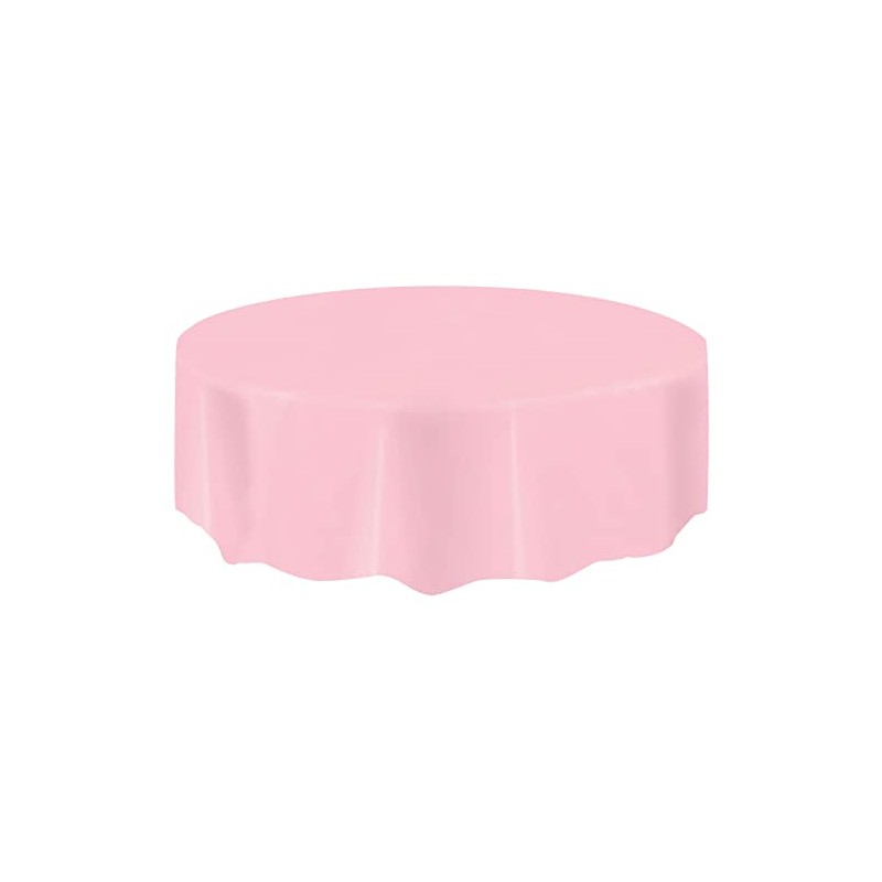 AIBC Just Believe... Round Disposable Plastic Table Covers Party Table