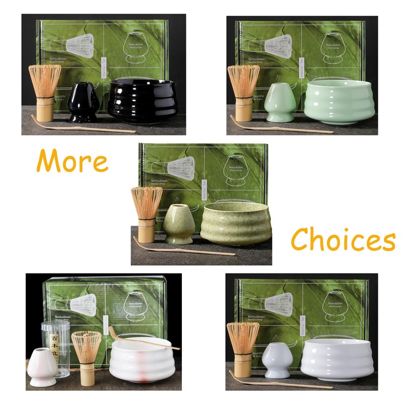 SHGarden Matcha Whisk Set Handcrafted Bamboo Japanese Matcha Tea Set