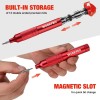 WORKPRO 24-in-1 Precision Screwdriver Multi-Bit Screwdrivers w/S2 Steel Bits Red