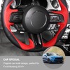 Jimen Compatible with Ford Mustang 2015-2023, Steering Wheel Cover Trim