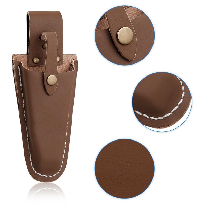 GLADFRESIT Garden Leather Tool Cover Scissors Pliers Cowhide Kit Waist