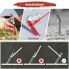 TIXIPEM 7IN Tent Stakes [12PCS] - Aluminum Ground Pegs with