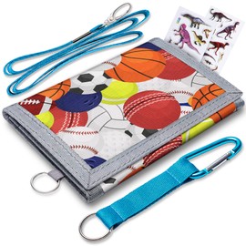 CDYJLDY Kids Wallets for Boys Sports & Soccer, 9-12 Years, With Coin Pocket