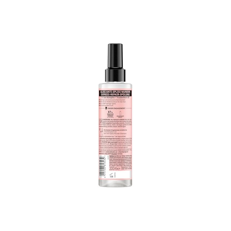Gliss Express Repair Conditioner Liquid Silk (200 ml), Conditioner for
