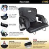 BRAWNTIDE Wide Stadium Chair for Bleachers - Stadium Seat with