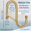 Blau Marité 10-Pack Metal S Hooks for Hanging – Heavy-Duty