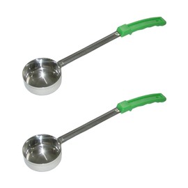 2 or4 Ounce Solid Stainless Steel Portion Control Ladle Spoon for Pizza Sauce Serving Scoop Portion Ladle 2 pcs (4 Ounce)