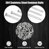 Maozaa 1-1/4 Inch Hardware Nails, 250pcs Stainless Steel 304 Hanging