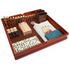 WE Games Juego combinado de madera 7 en 1 ajedrez,