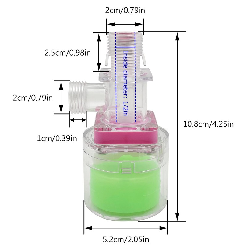 Transparency Water Float Valve, Water Level Control Water Tank Traditional
