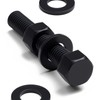 10x Black Polypropylene (PP) Hex Head Bolts M12 x 70