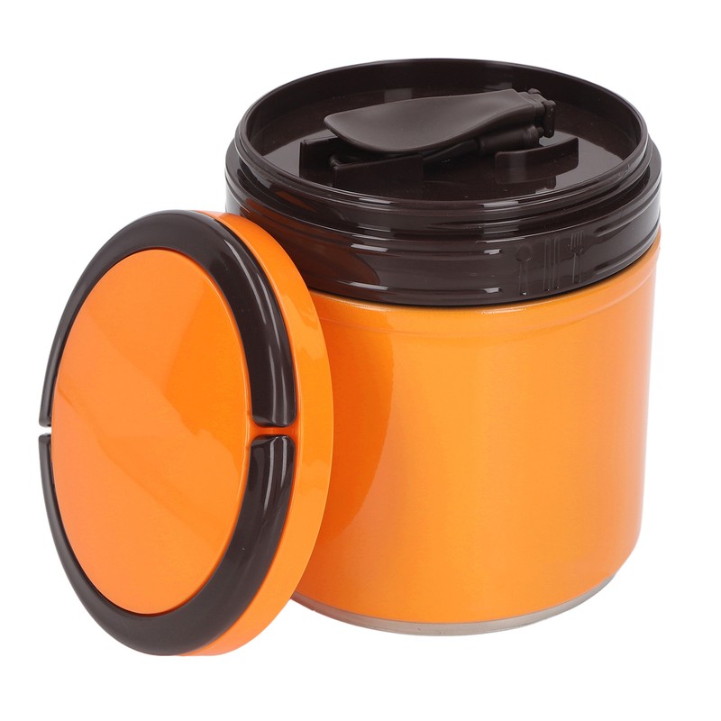 Insulated Food Jar 304 Stainless Steel Japanese Style Round Shape