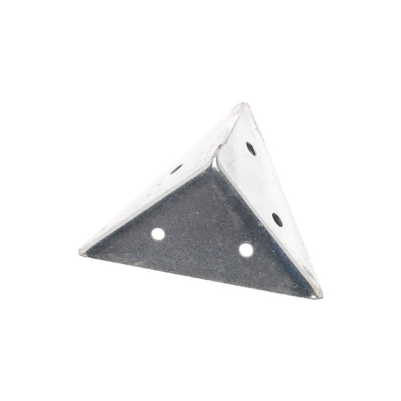 Merriway® BH01162 (4 Pcs) Zinc Plated Pyramid Corner Angle Bracket