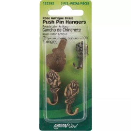 Hillman (10 Cards) HILLMAN ANCHOR WIRE Rose Decorative Push Pin Hanger