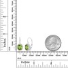 Gem Stone King 3.6 Cttw Aretes de Plata de Ley