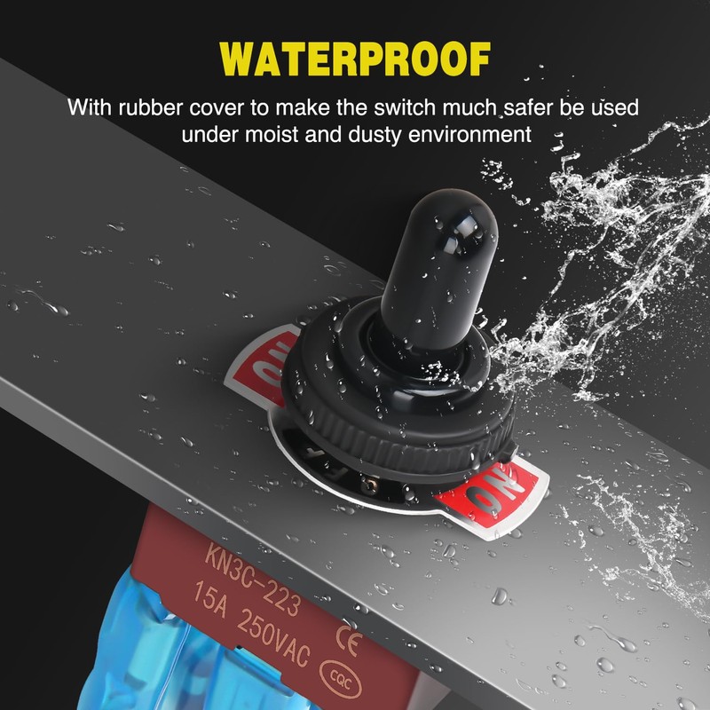 Nilight 4Pin Reverse Polarity Toggle Switch 2PCS 12V Momentary Rocker