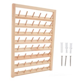 48 Spools Thread Rack Wall Mounted DIY Eco Friendly Embroidery Spool Thread Organizer for Household Sewing