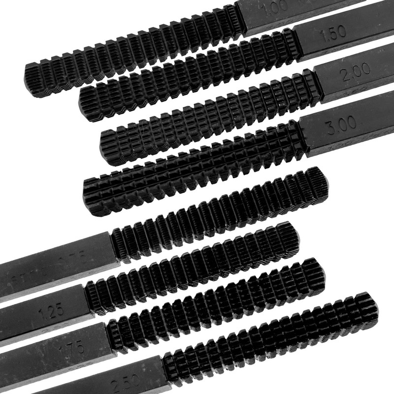 OTOTEC 21.5cm Metric Thread Repair File Cleans Damaged Threads 0.75-3mm