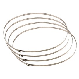 4 Pack Large Metal Hose Clamps 600mm Stainless Steel Pipe Clamps Hose Clamps Adjustable Ducting Clamps for Securing Hoses and Pipes