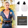 Adjustable Running Belt with Zipper Pocket, 2 Water Bottles, 2