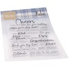 Marianne Design Clear Stamps Cheers by Marleen, One Size, Pink