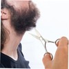 Baluue 3 Sets Pcs Beard Scissors and Comb Set Stainless