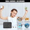 Homgaty Money Box Wooden,Savings Box Black kids Safe,Cash Saving Box