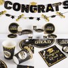 EASY JOY 70PC Graduation 2024 Decor - Black & Gold