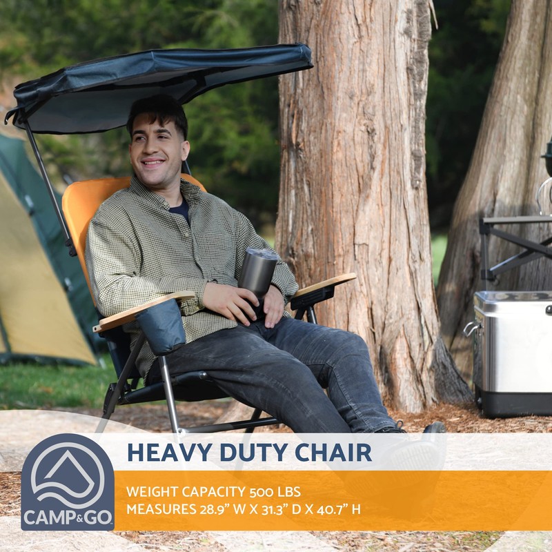 CAMP & GO Selkirk Outdoor Oversized Heavy Duty Comfort Folding