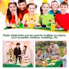 Xnluothsk Green 5 Pack 54 x 108 Inch Plastic Tablecloth