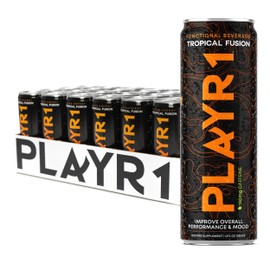 PLAYR1 Tropical Fusion Caffeinated 24 Pack