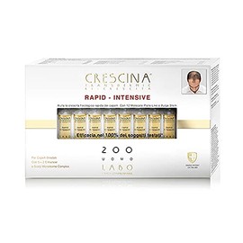 LABO Crescina Transdermic RAPID-INTENSIVE Hair Growth Treatment 200 Man 20 Ampoules
