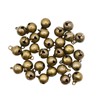 Maydahui 100 PCS Small Jingle Bell 1/2 inches Vintage Bronze