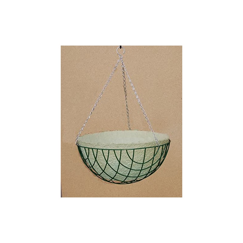 Jute Hanging Basket Liner - Green (12-Inch x 4) Sold