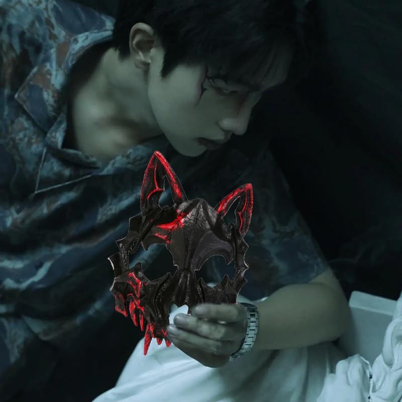 Wowjimi Wolf Mask, Halloween, Like a Wolf Mask, Bloody Masquerade,