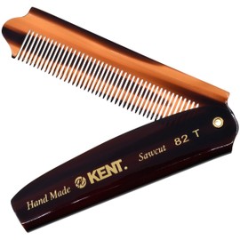 Kent Brushes Handmade Combs Large Folding Pocket Comb for Men