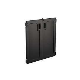 Suncast Commercial Locking Doors for Housekeeping Carts, Duable Accessory for Securing Tools and Supplies, Easy Installation, Black