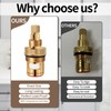 Brass KSRPL3200HC Replacement Parts Hot Ceramic Disc Cartridge,Brass Construction, 2-1/8"（1