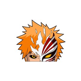 Ichigo Peeker- Bleach Manga Anime Decal Stickers for Cars Laptop Skateboard Wall Decor UV Resistant 4.8 in X 5.5 in